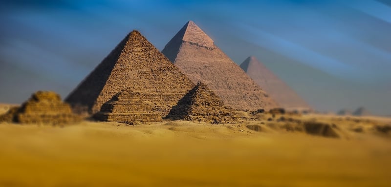 Pyramids of Giza in Cairo, Egypt